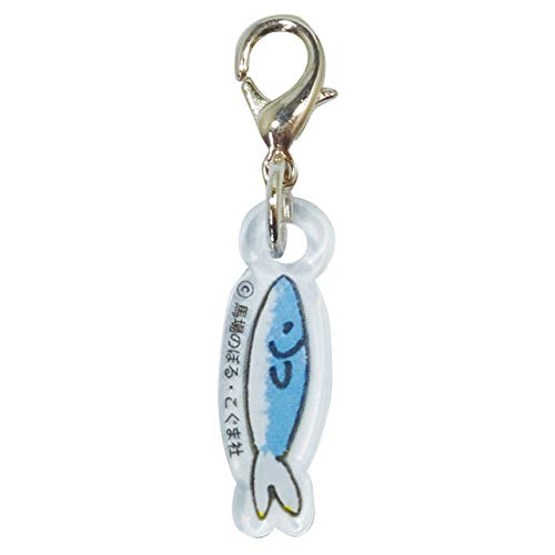 Watanabe Acrylic Keychain Set featuring 11 Cats and Fish Design