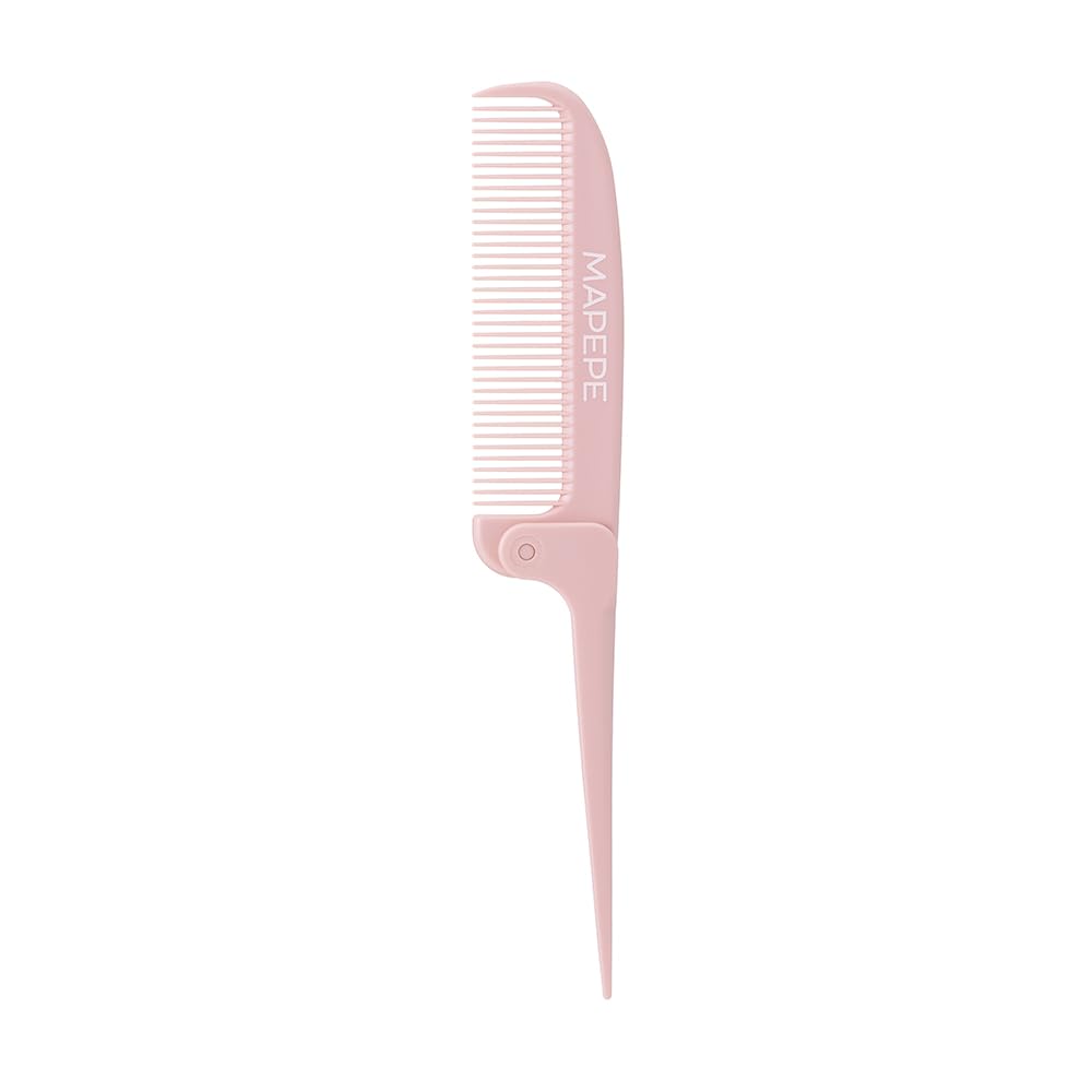 MAPEPE Compact Pocket Comb Macaron Pink for Easy Styling