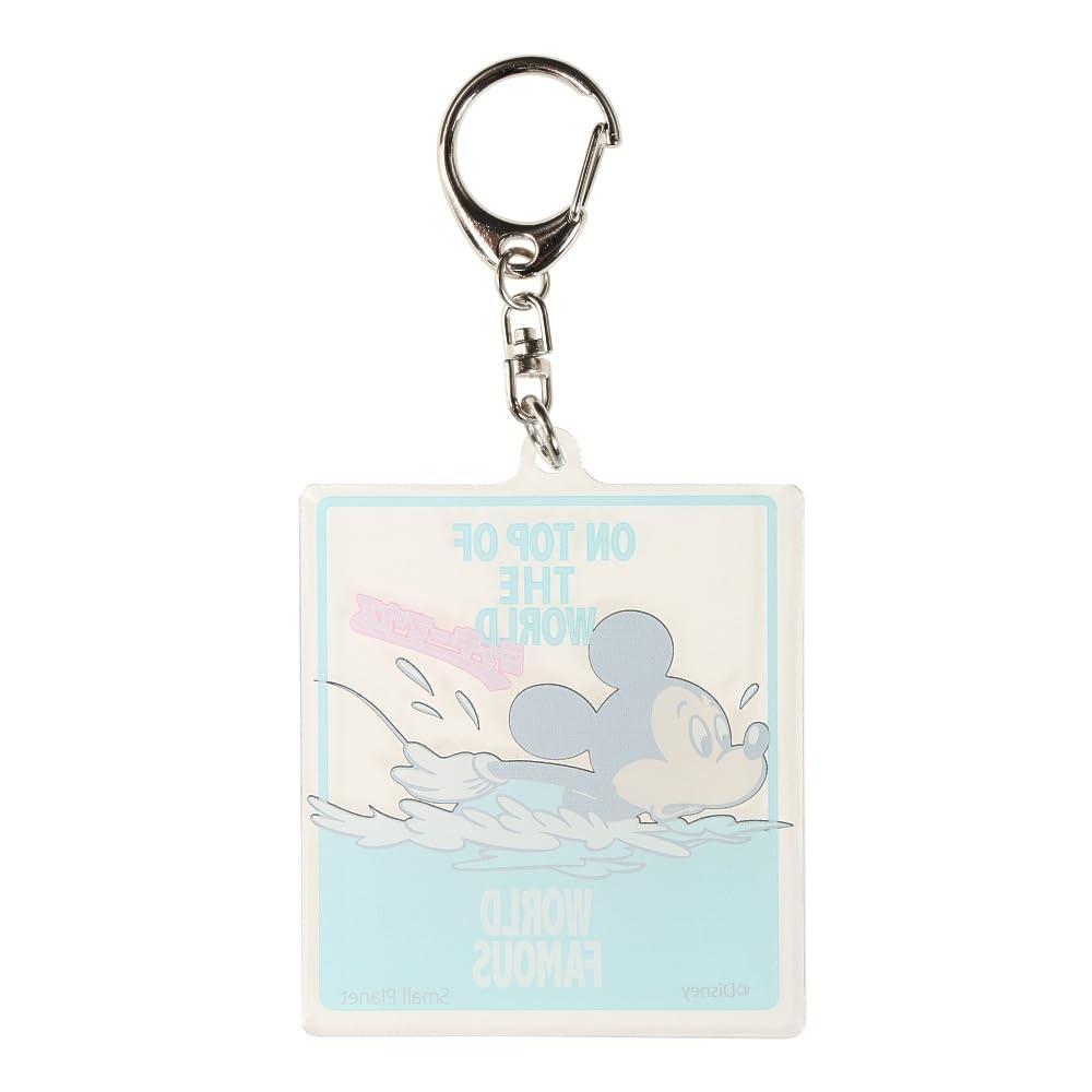 Small Planet Disney Acrylic Keychain Mickey Mouse Swimming