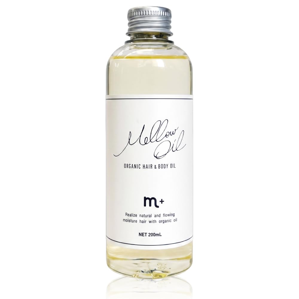M+ Mellow Oil Hair Styling Oil 200ml with 99.7% Naturally Derived Ingredients