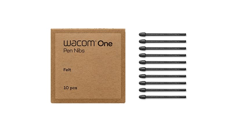 Wacom Felt Tip Pen Nibs Set for Wacom One 10 Pack