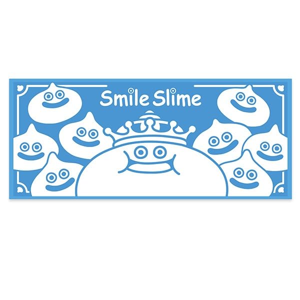 SQUARE ENIX Smile Slime Face Towel Featuring King Slime Design