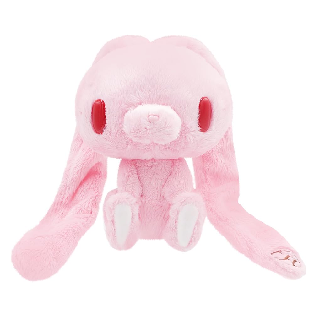 Osute Plush Bunny Toy with Sitting Pose in Pink Color