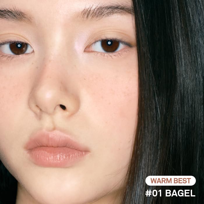 NAMING Fluffy Powder Blush 01 Bagel for Natural Glow