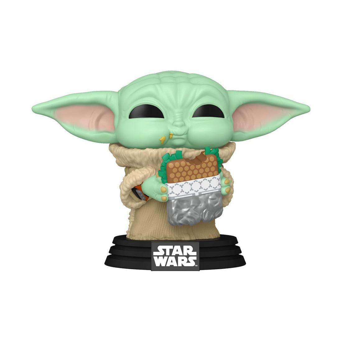 Funko Pop! Vinyl Figure of The Mandalorian and Grogu with Flat Meat Fry