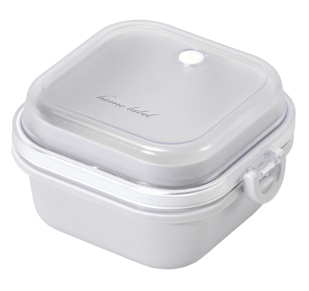 Paarukinzoku Square Lunch Box Made in Japan Gray White