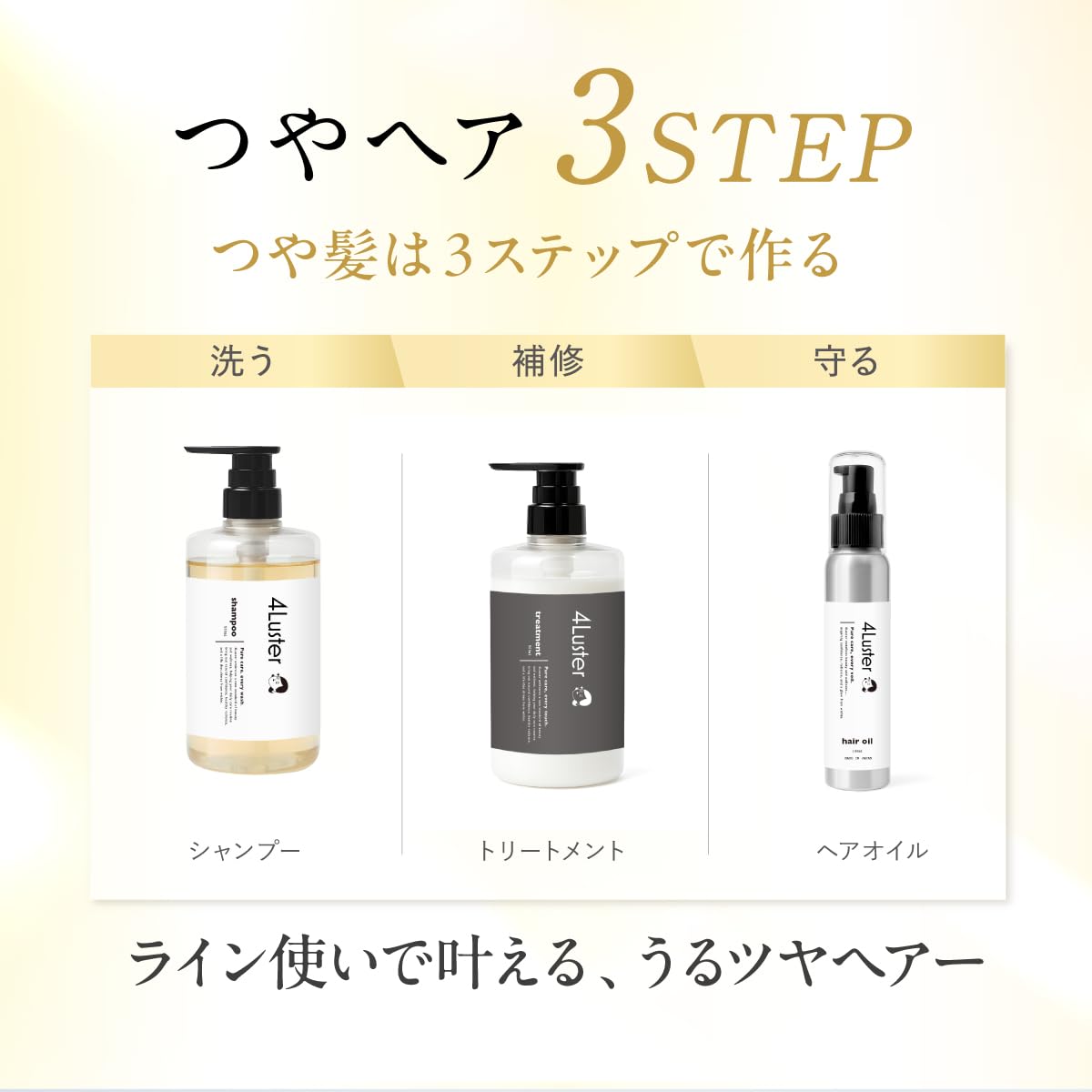4Luster Cleansing Shampoo 500ml for Moisture and Shine