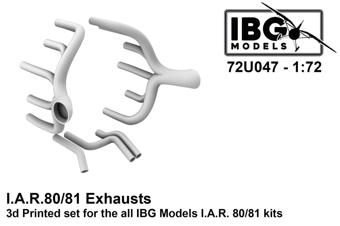 IBG 1/72 I.A.R. 80/81 Exhaust Pipe Model Parts Set