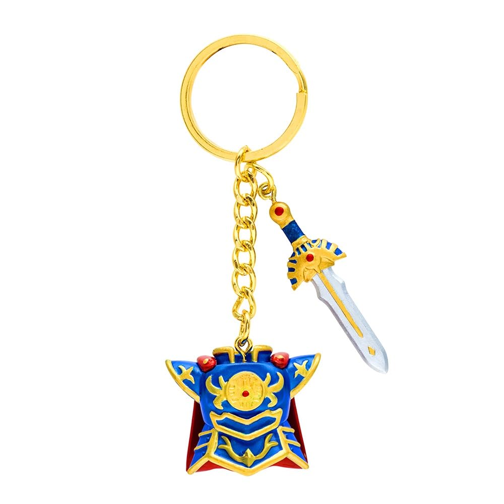 SQUARE ENIX Dragon Quest Keychain featuring Armor and Sword