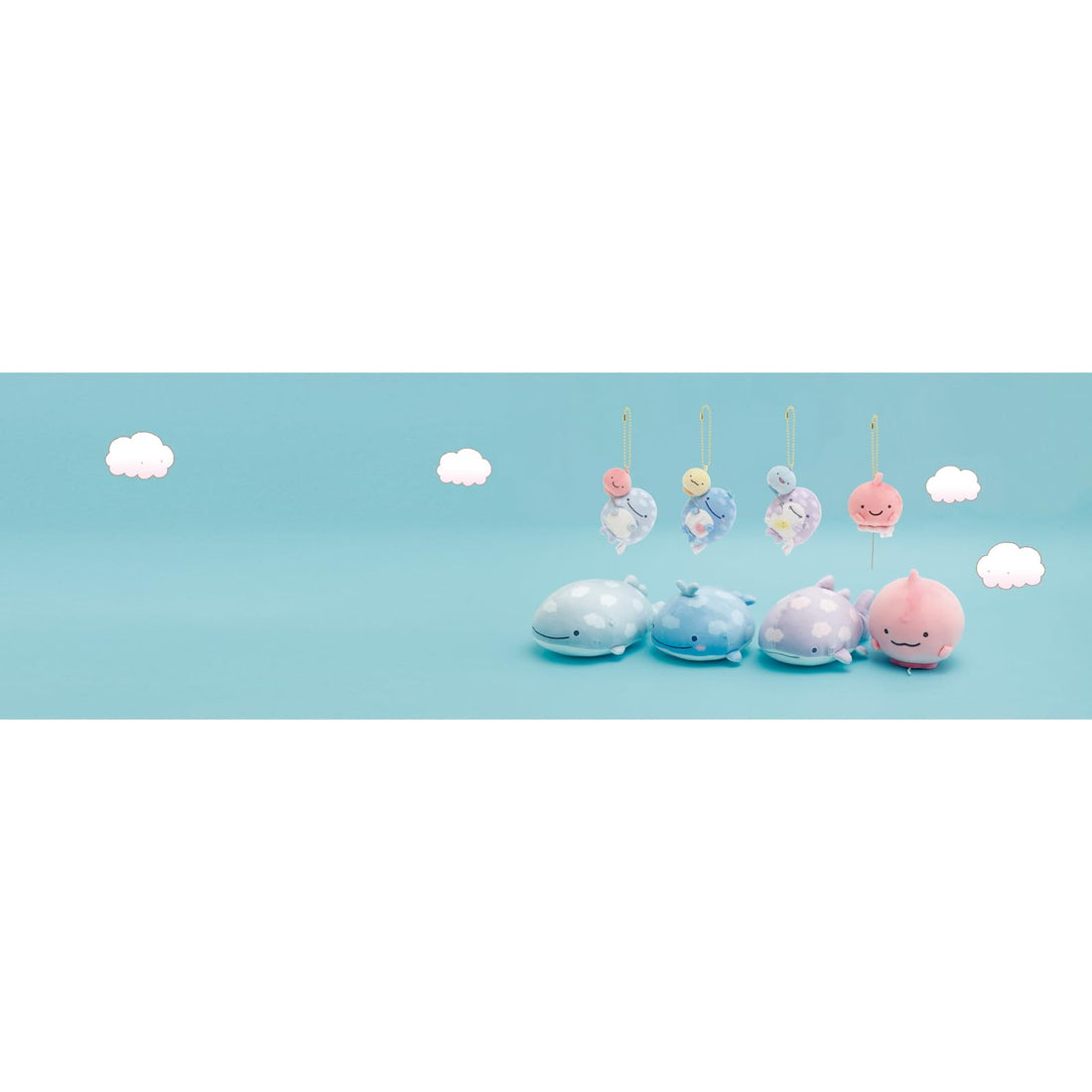 San-X Jinbeisan Balloon Fish Plush Toy 60mm