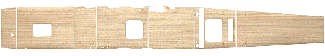 Hasegawa 1/350 Japanese Navy Aircraft Carrier Akagi Wooden Deck Parts