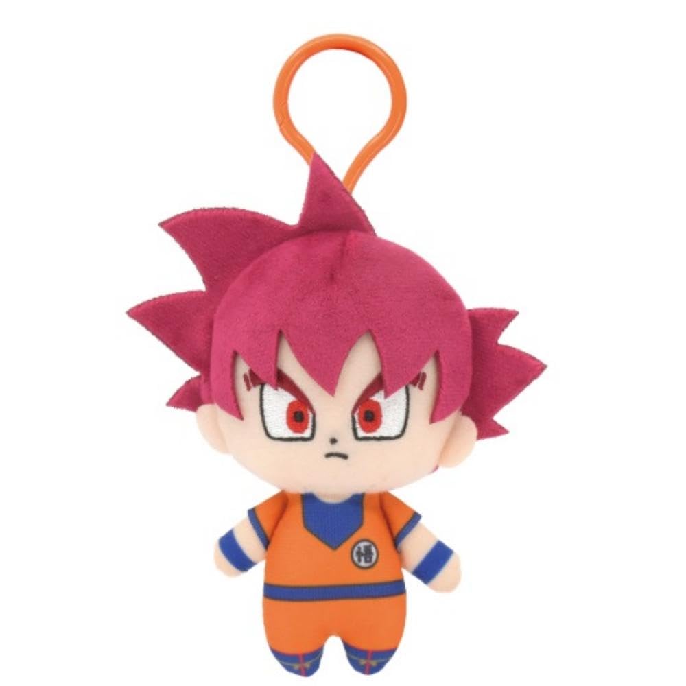 Bandai Namco Nui Chibi Plush Mascot Super Saiyan God Goku 5.5 Inches