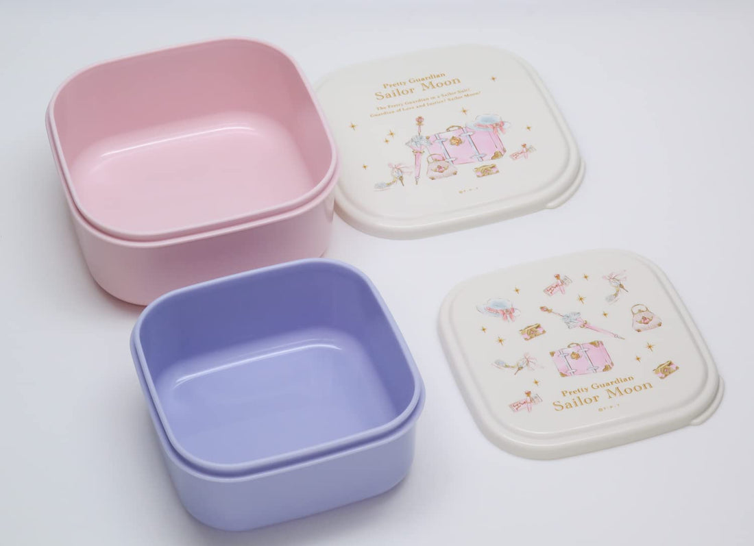 OSK Sailor Moon Sticker Container 2-Piece Set Lavender
