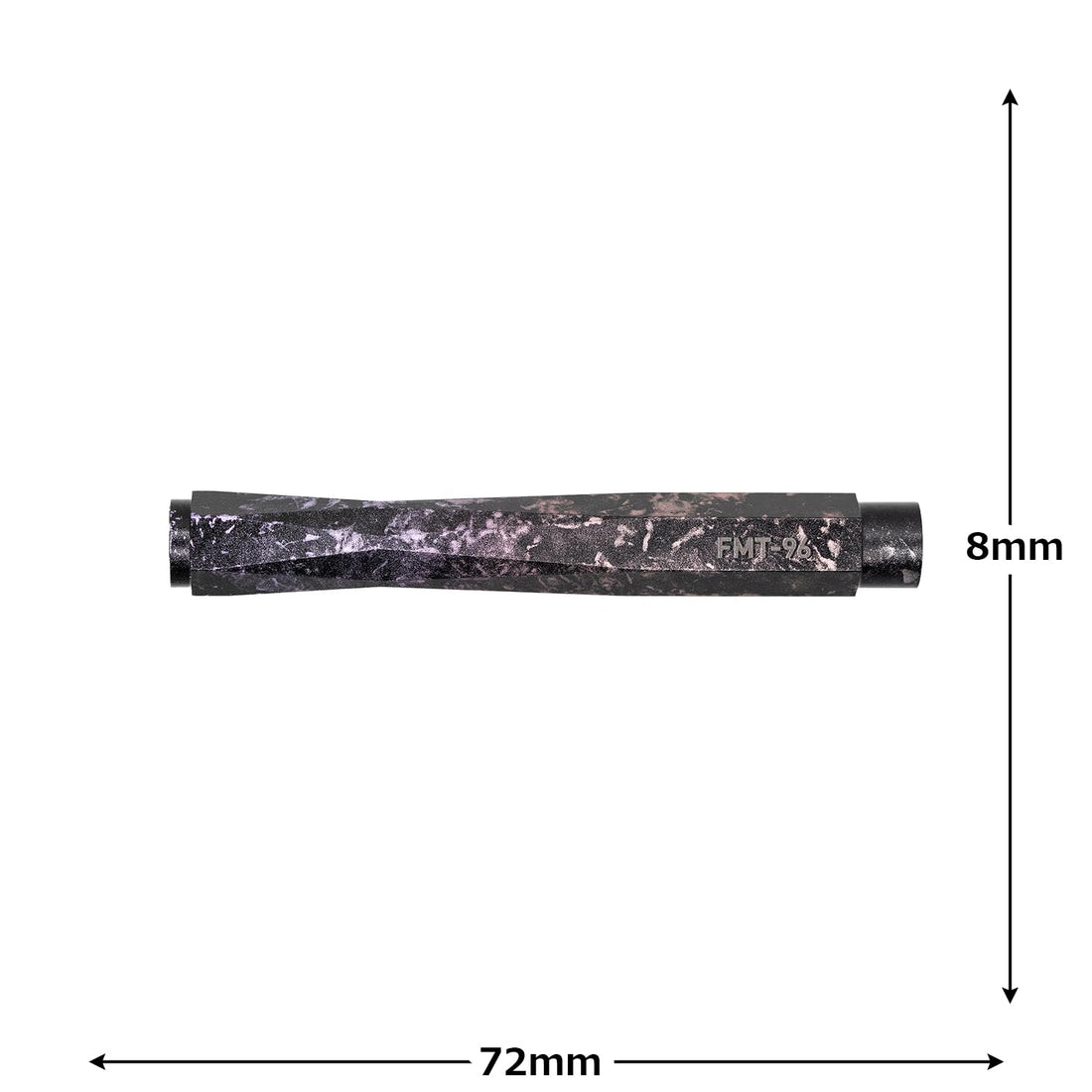 Luddite Mechanical Pencil Parts Custom Parts Hybrd Anodizing, Red LDB-MP2CP2-03, W72×H8×D10mm