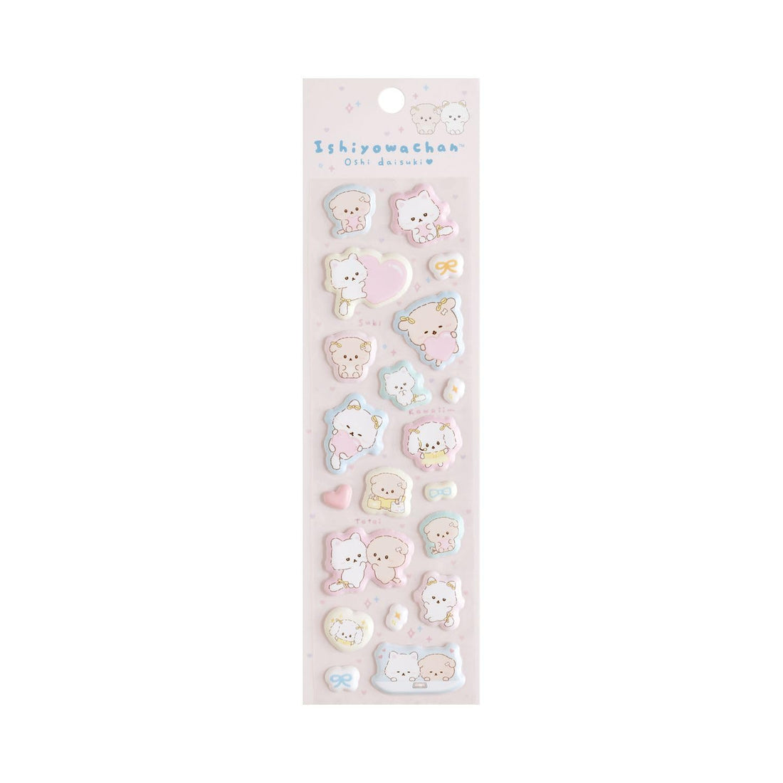 San-X Plushie Sticker Set featuring Ishiyowachan with Cute Designs