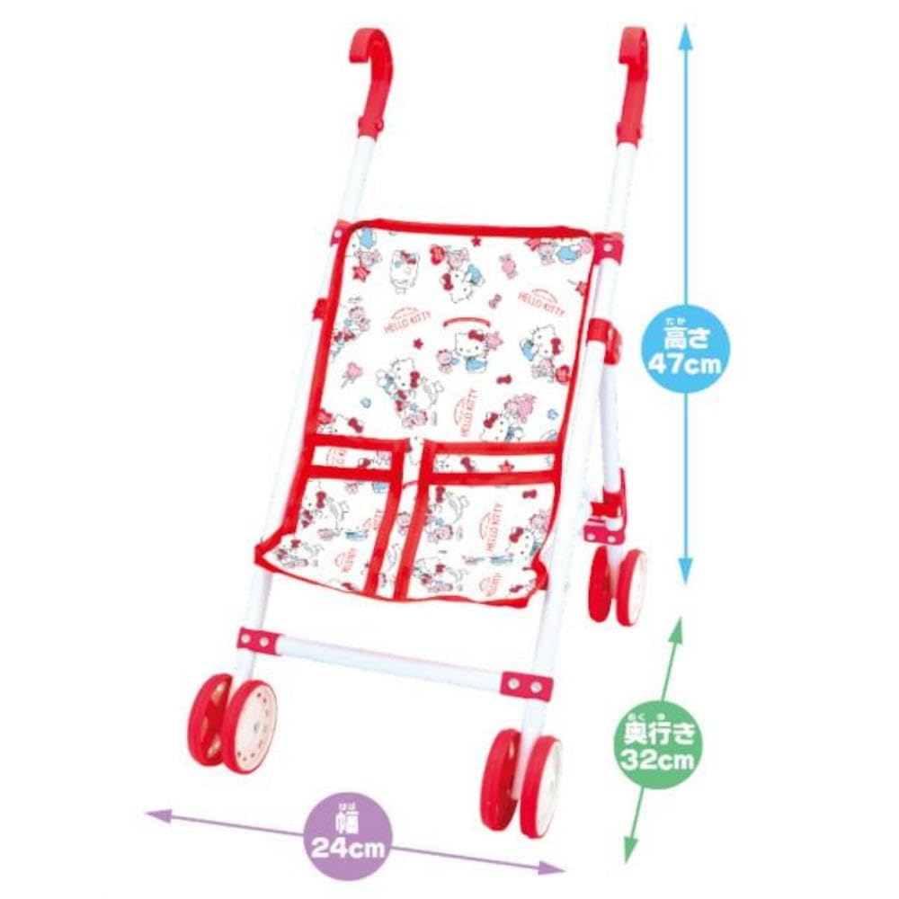 Onoeman Hello Kitty Baby Stroller Compact Design H650 x W240 x D110cm