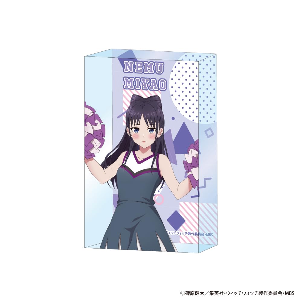Overglad Acrylic Block Cheerleader Figure 100mm Made in Japan