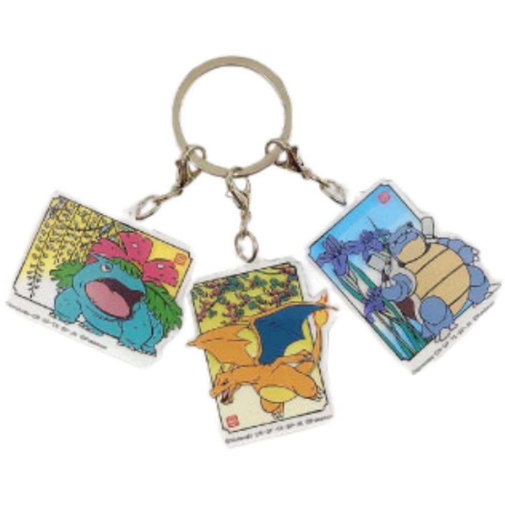 Marimocraft Pokémon Japanese Style Acrylic Keychain Set of 3