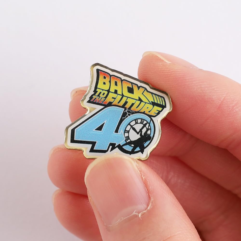 Green Flash Back to the Future Pin Badge 40th Anniversary Collectible