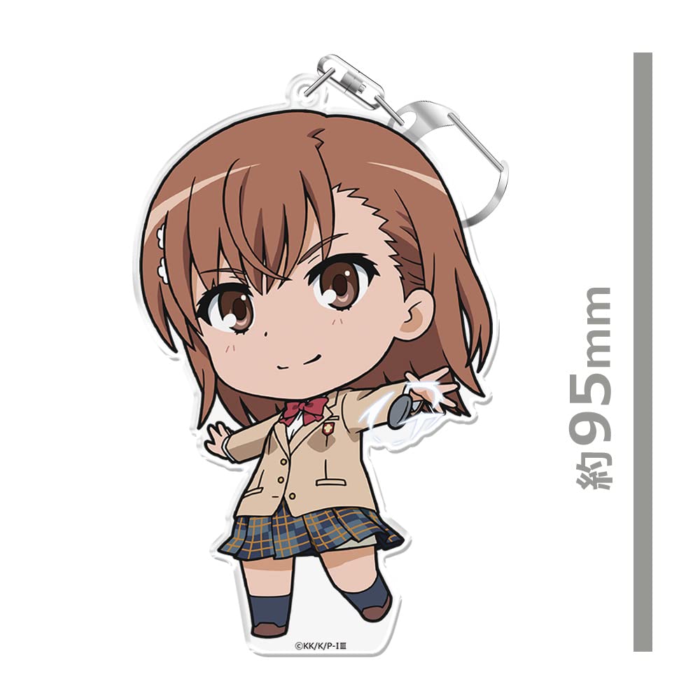 azumaker Keychain with Stand of Misaka Mikoto from A Certain Magical Index III