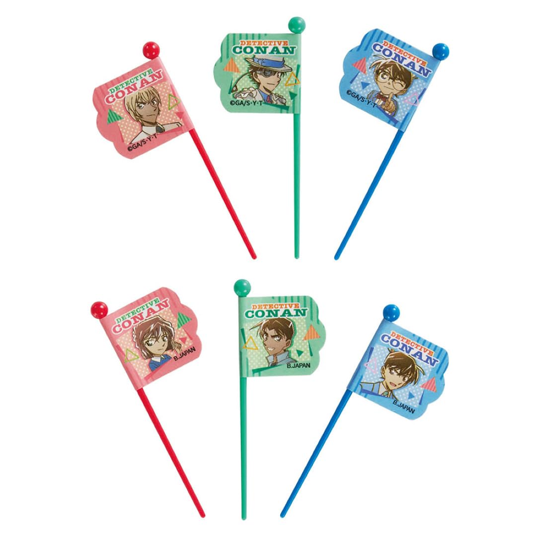 BANDAI Detective Conan Bento Picks Set of 12 Made in Japan