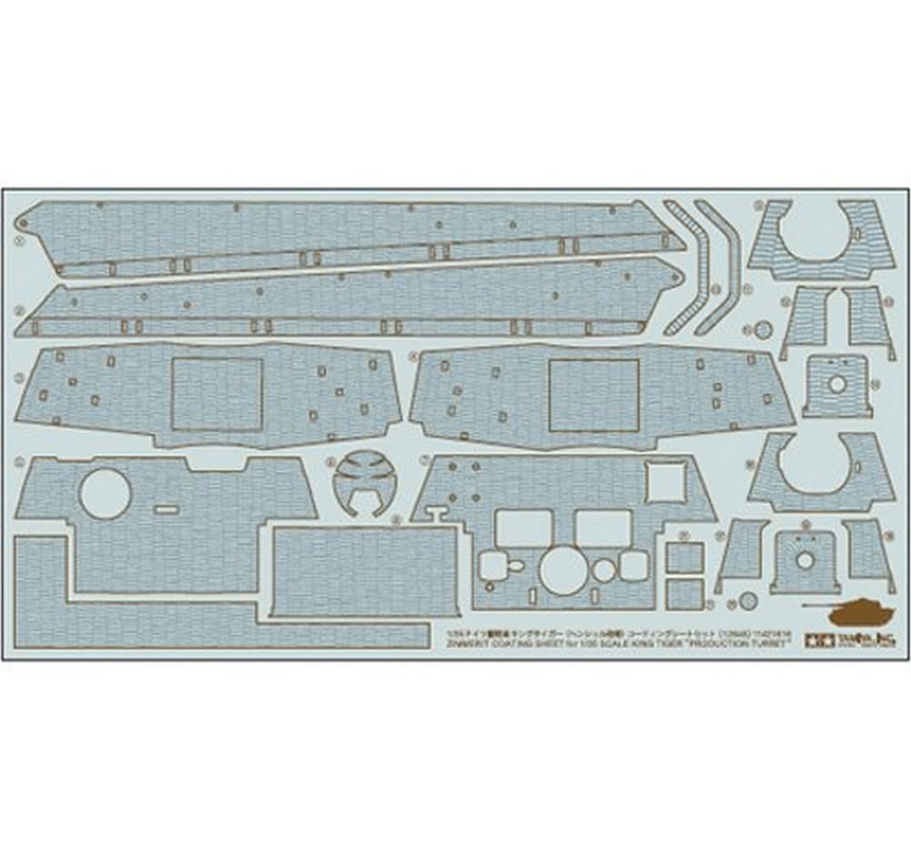 TAMIYA 1/35 Detail Up Parts King Tiger Henschel Turret Coating Set