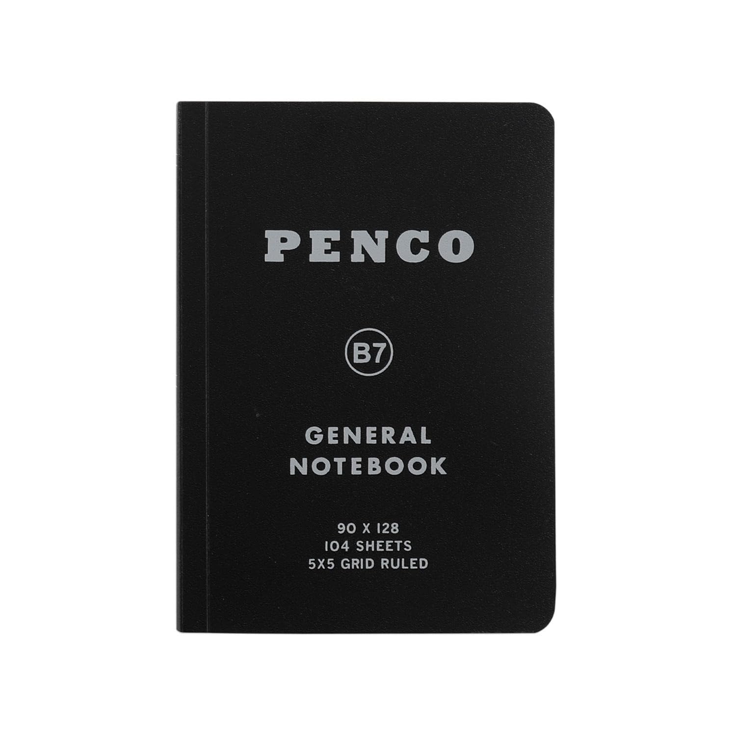 HIGHTIDE Soft PP Notebook B7 Black for Everyday Use