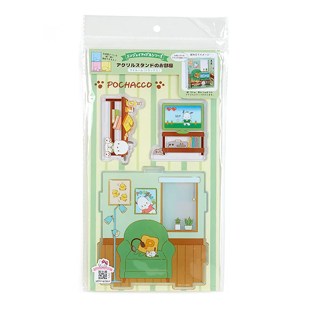 SANRIO Pochacco Acrylic Stand Room My Room Enjoy Idol Collectible