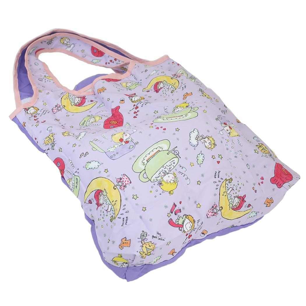 Watanabe Eco Bag Bath Time Purple and Light Purple