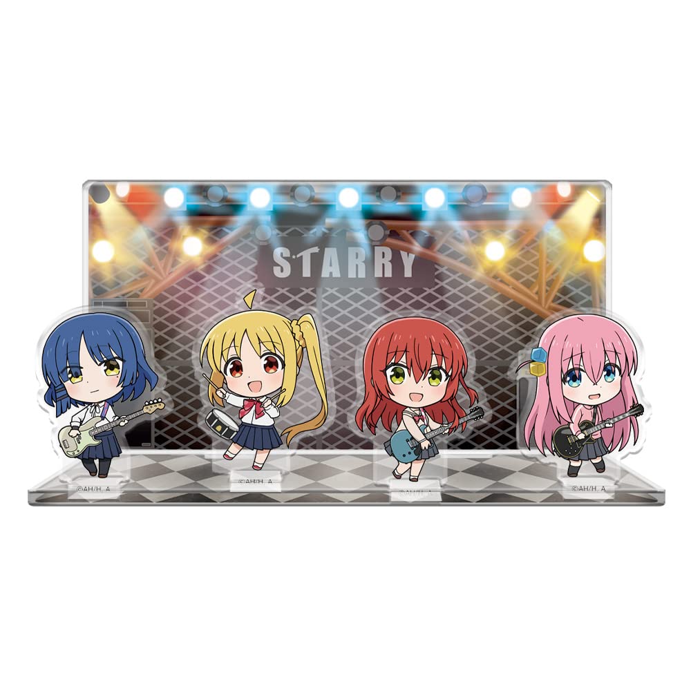 azumaker Acrylic Diorama Set Featuring Hitori, Nijika, Ryou, and Ikuyo