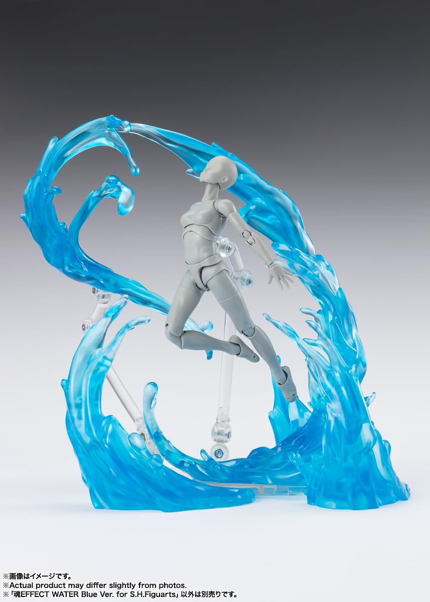 TAMASHII NATIONS Tamashii EFFECT WATER Blue Ver. for S.H.Figuarts, Approx. 180mm, PVC & ABS