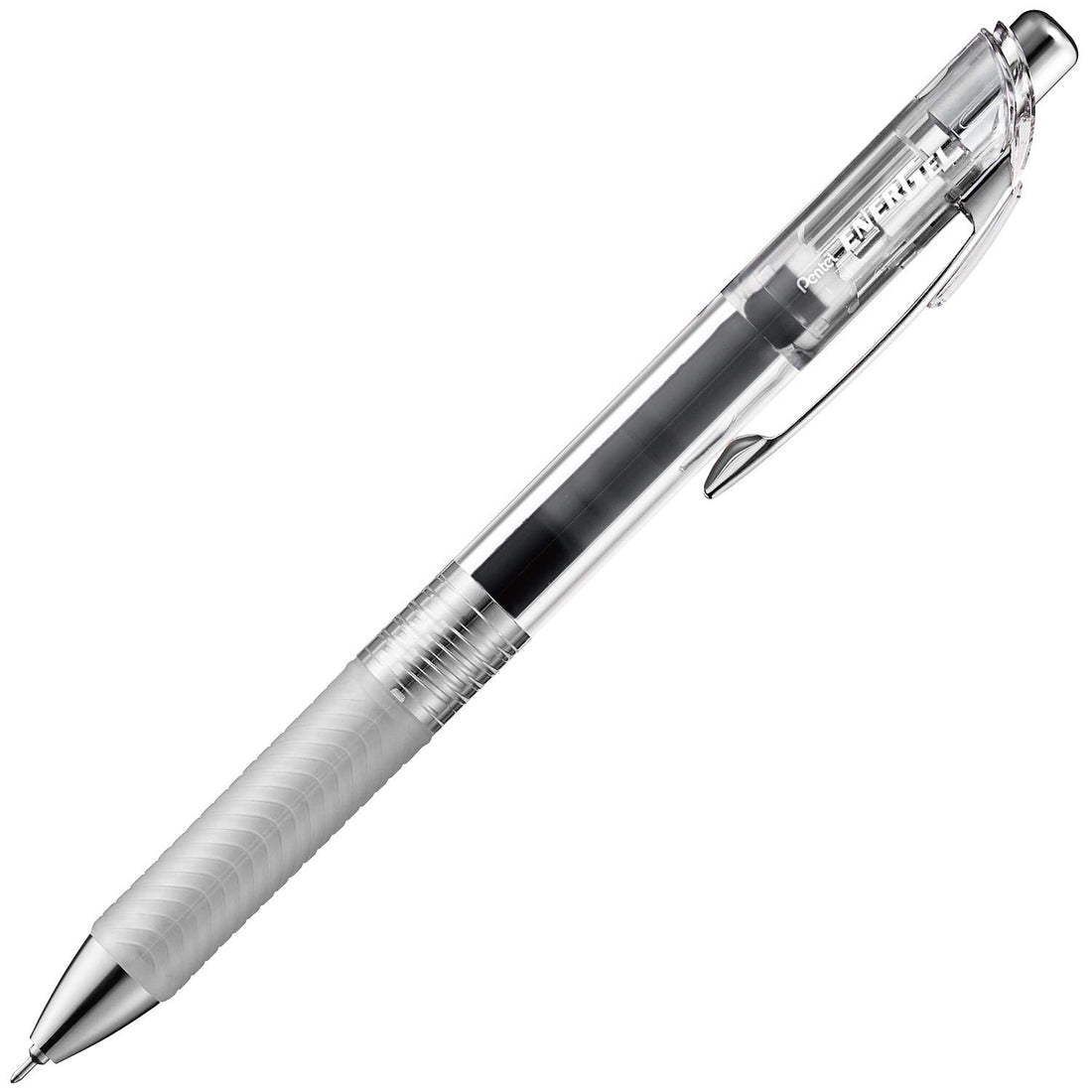 Pentel EnerGel Infree Gel Ink Ballpoint Pen, 0.5 mm, Clear Barrel, Black