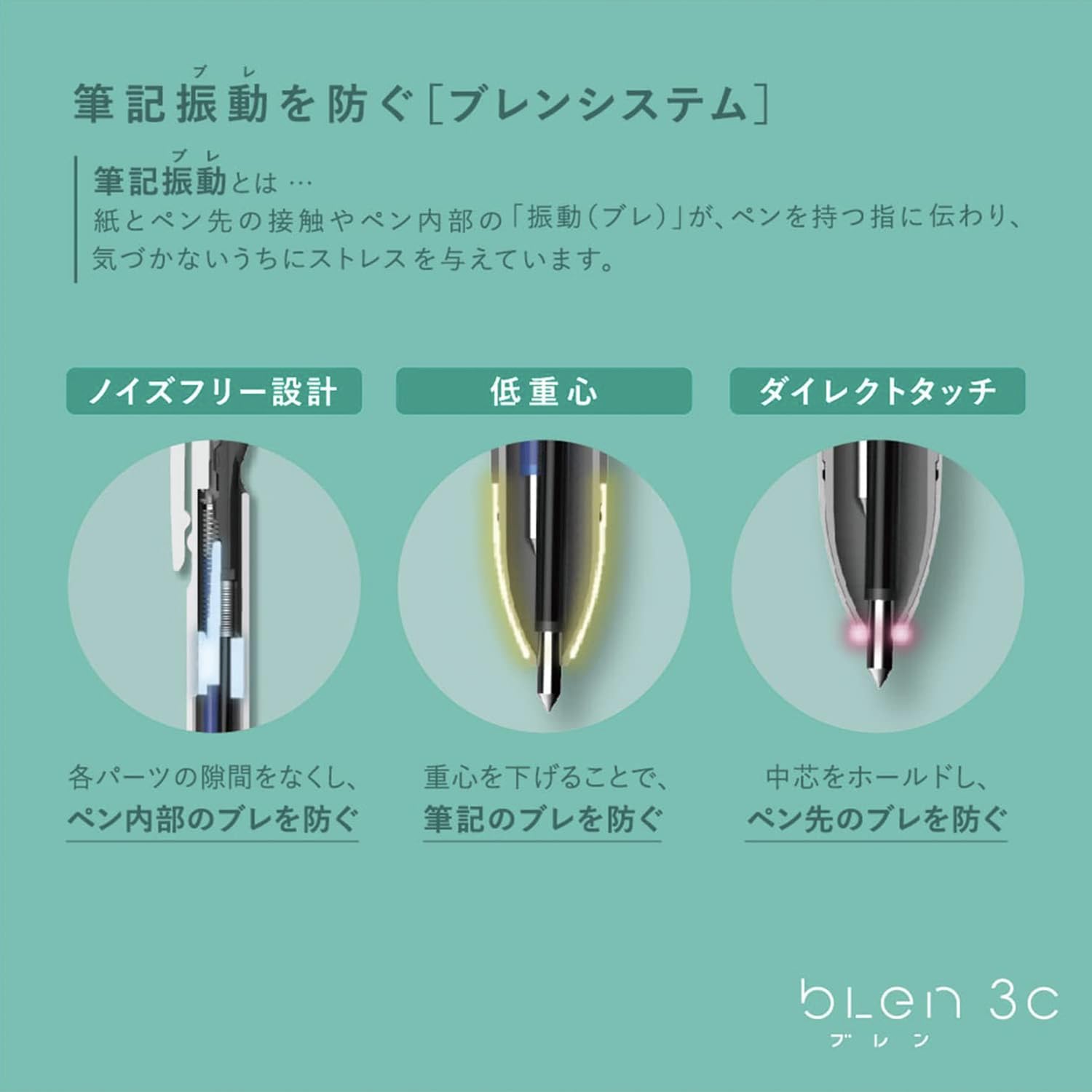 GreetingLife Multi-Color Ballpoint Pen Set with Three Ink Colors