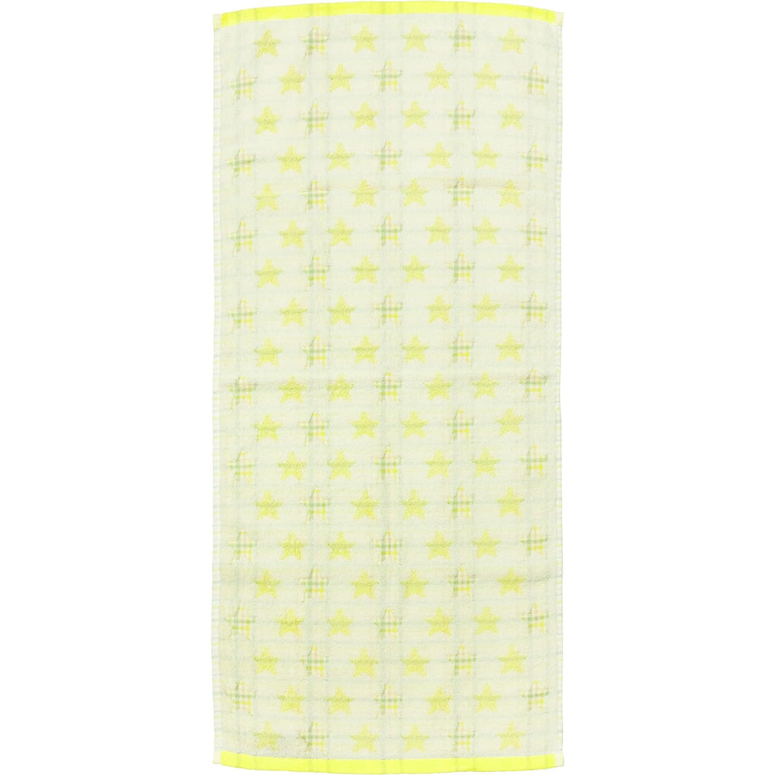 Hayashi Melty Star Face Towel, Yellow, Approx. 34 × 80 cm