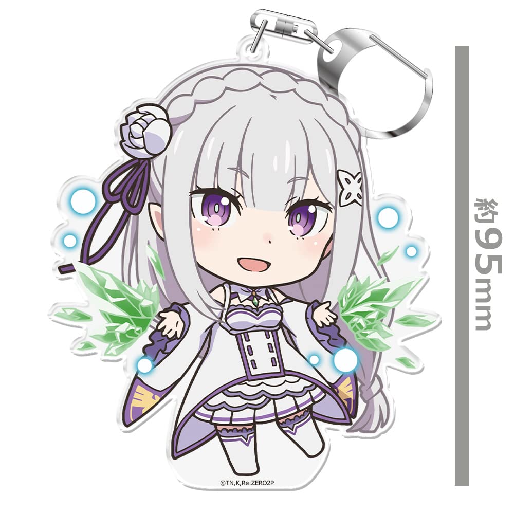 azumaker Re:Zero Starting Life Keychain Stand Emilia Version 2