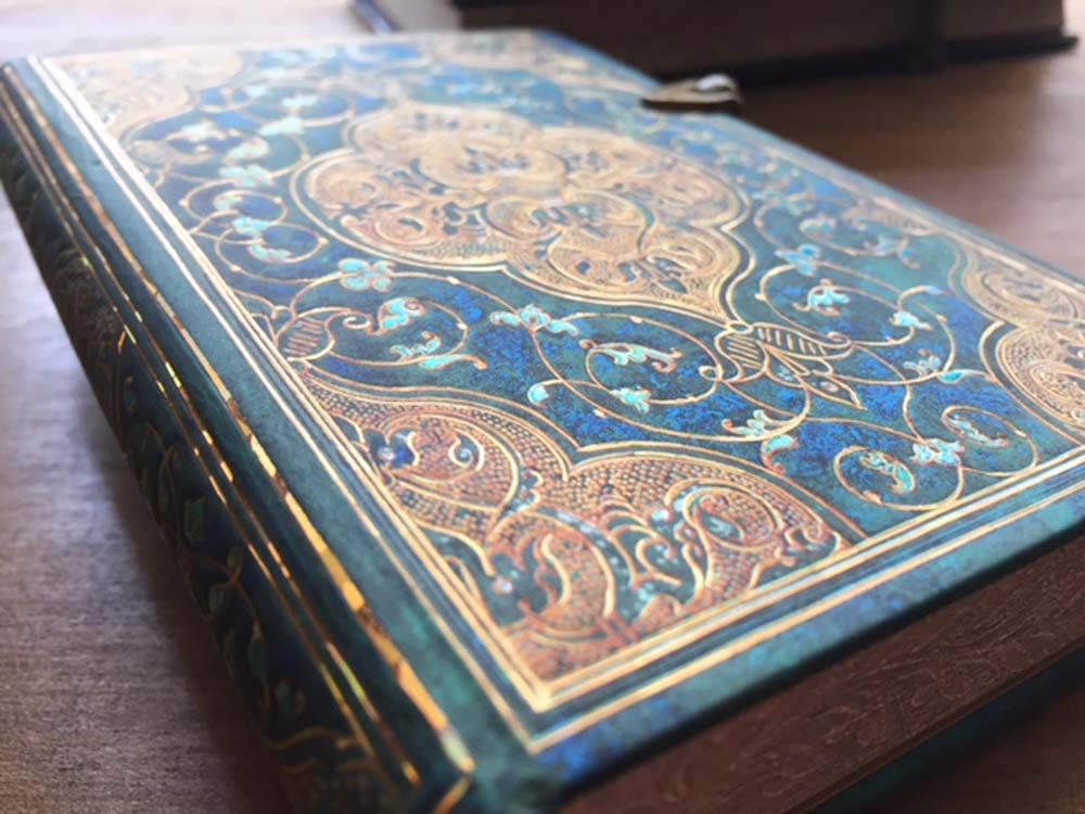 Paperblanks Turquoise A6 Mini Lined Notebook for Creative Writing