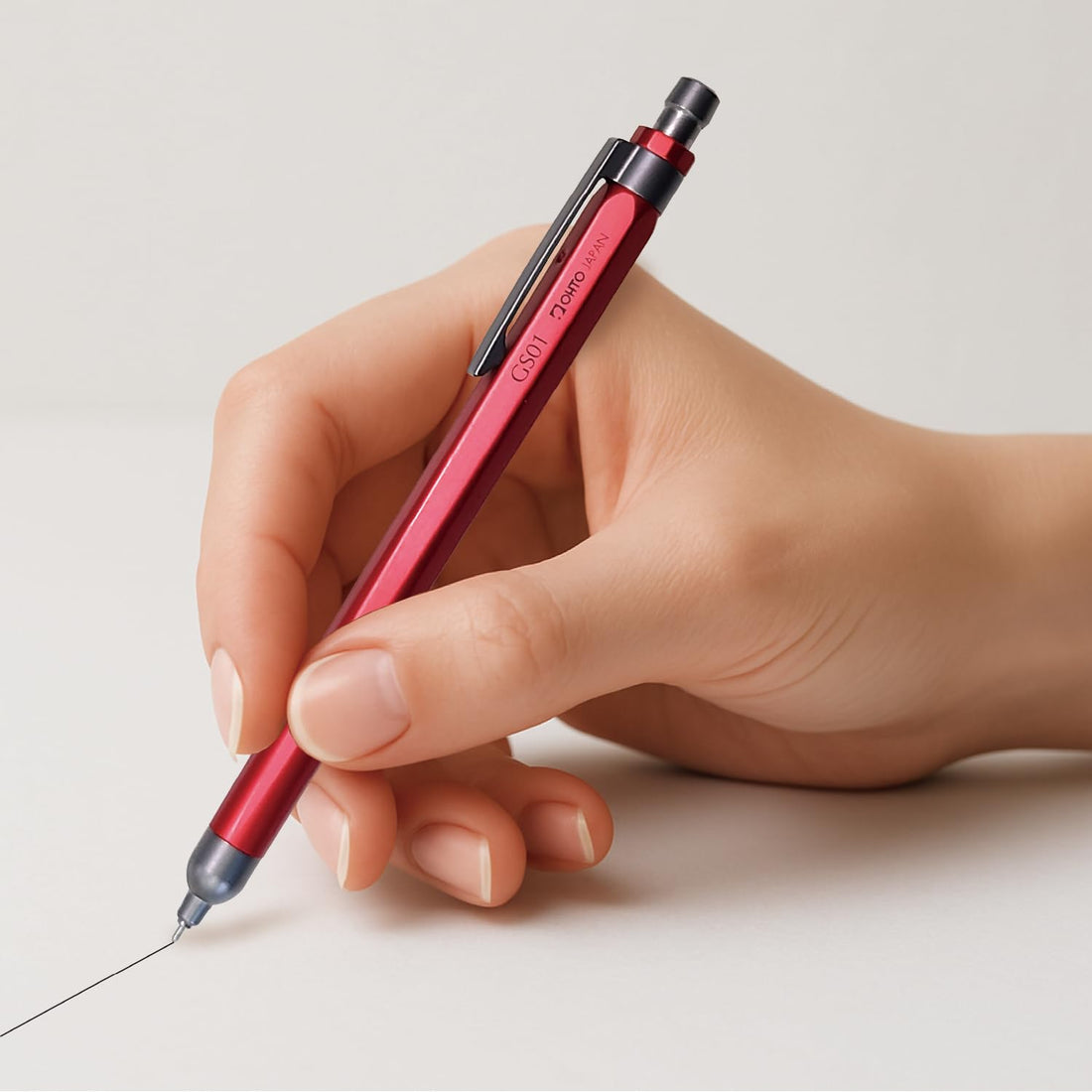 Ohto Roller Gel Ballpoint Pen GS01 Red GS01-G5-RD