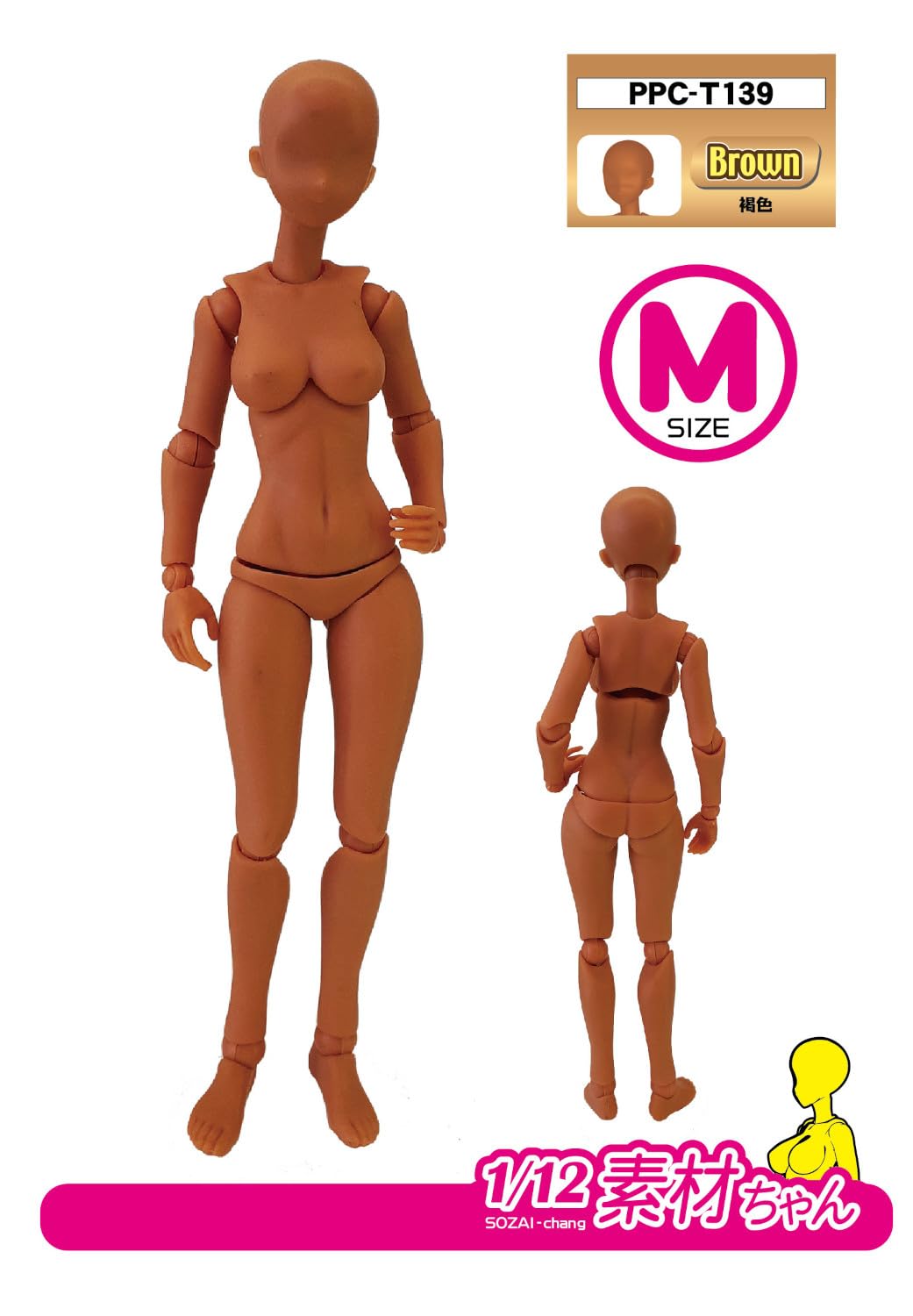 Hobby Base 1/12 Premium Parts Collection Joint Technique EX Material Chan M Brown