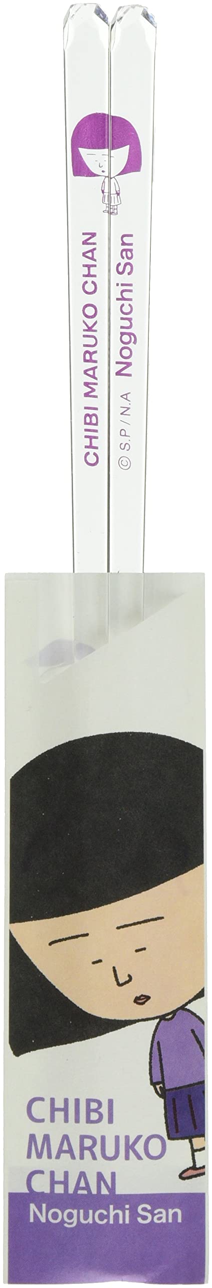 Kaneshotouki Chibi Maruko-chan Clear Chopsticks with Noguchi-san Design