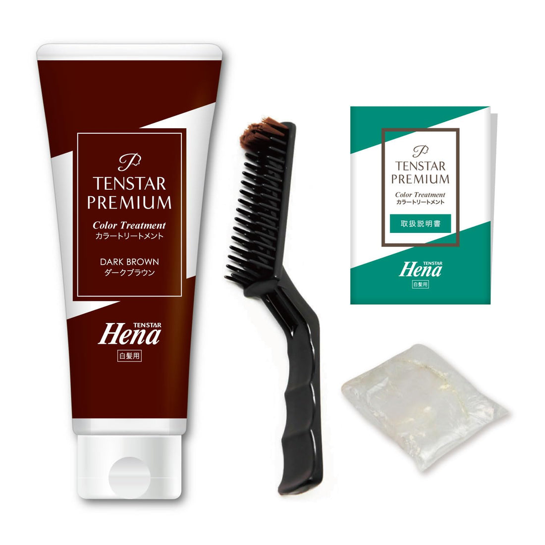 Tensstar Premium Color Treatment Dark Brown 200g for Hair Coloring