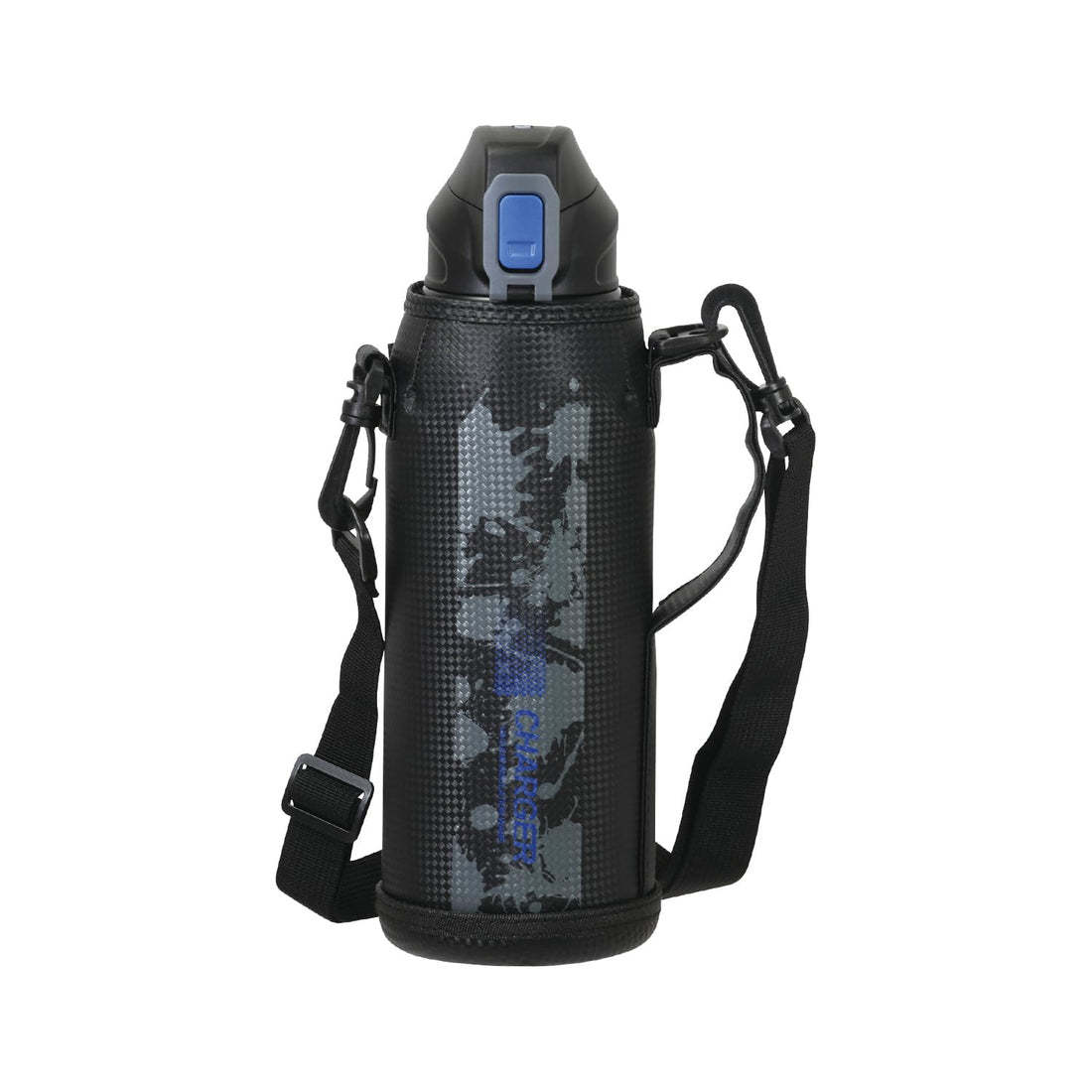 Pearl Metal Fast Charger HC-180 Direct-Drink Bottle, Blue x Black 1100ml / 1.1L