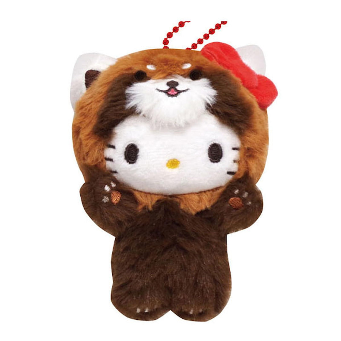 K Company Sanrio Characters Banzai Series Ball Chain Mascot Hello Kitty Red Panda
