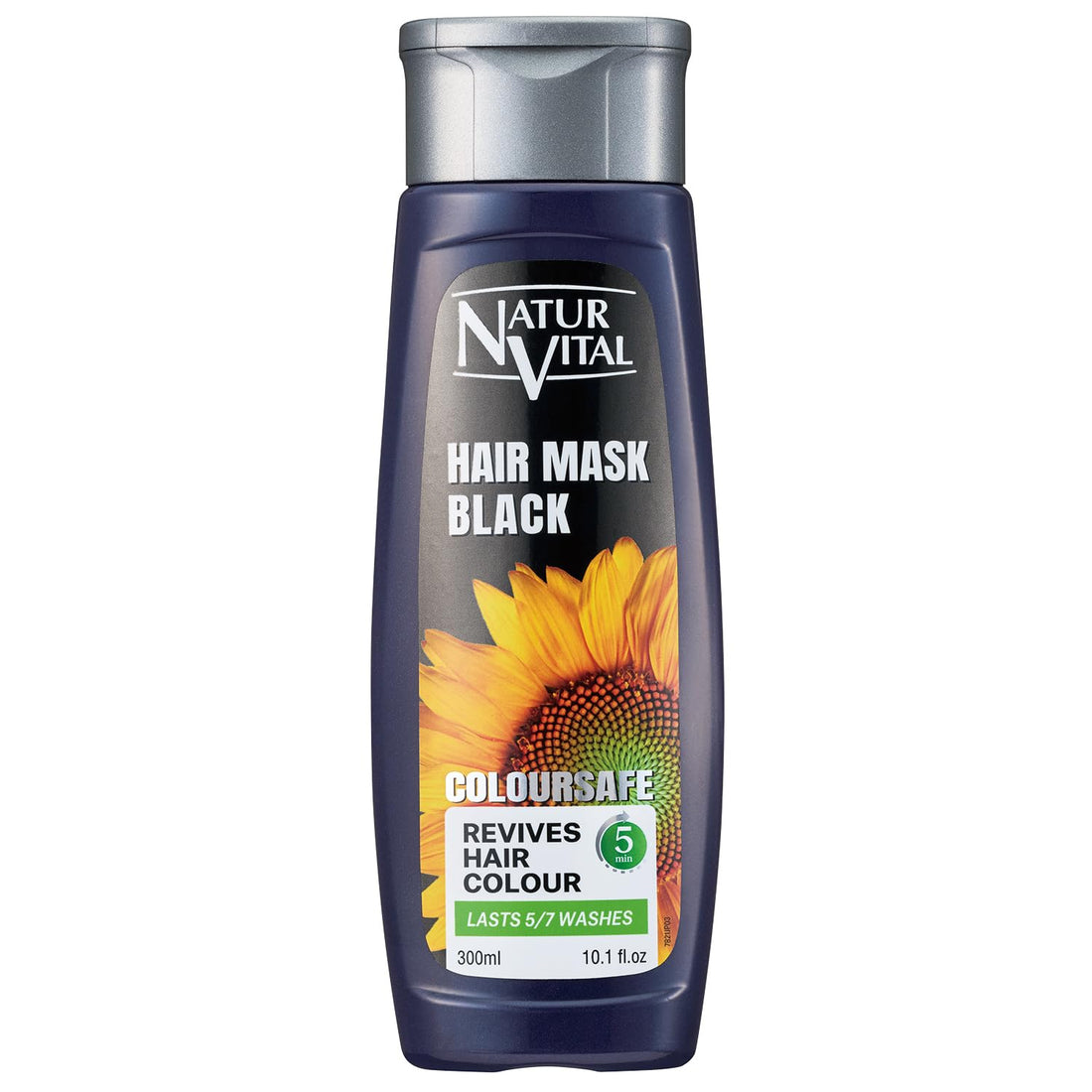 NaturVital Color Safe Hair Mask S Black 300ml for Vibrant Color