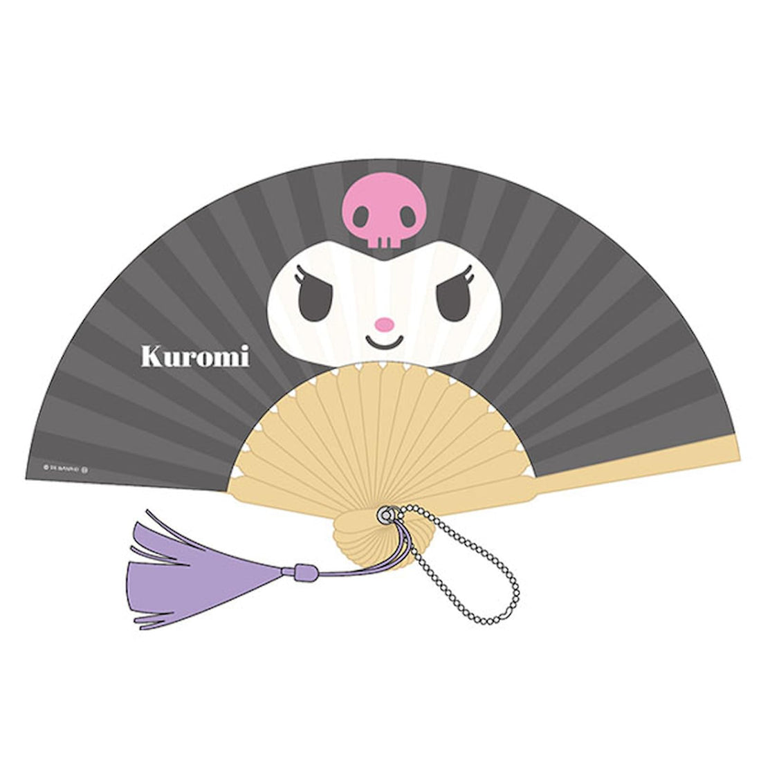K Company Sanrio Characters Mini Fan Keychain Kuromi