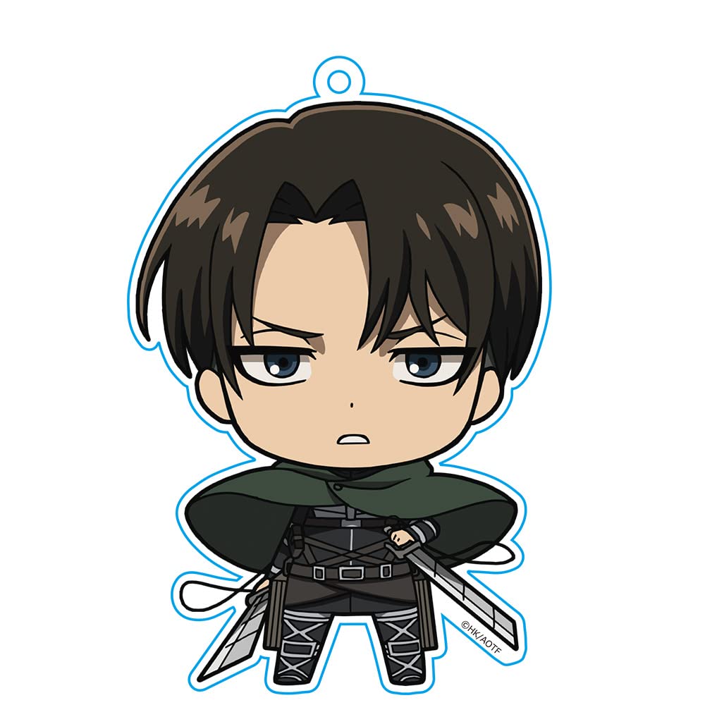 azumaker Attack on Titan Big Acrylic Keychain Levi 5.5 Inch Collectible