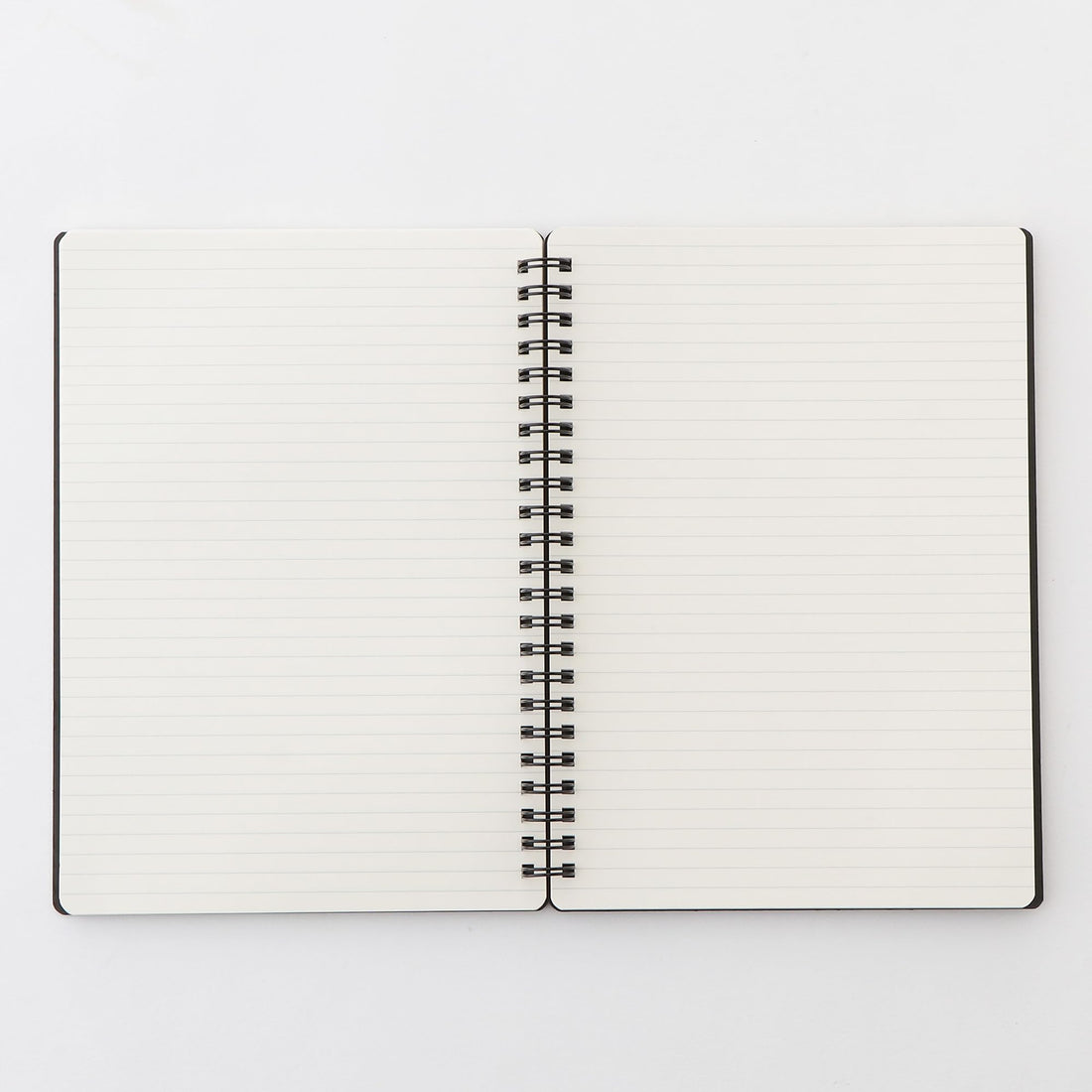 MUJI A5 Double Ring Notebook with Rubber Band Closure 80 Sheets