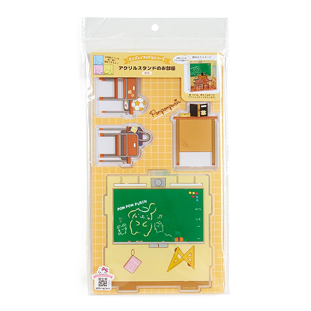 SANRIO Pompompurin Acrylic Stand Classroom Enjoy Idol Collectible