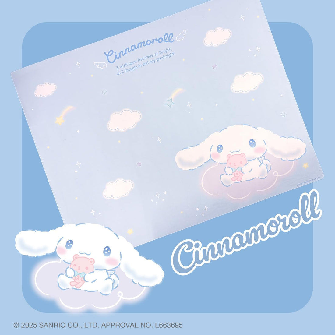 ALLONE Gaming Chair Mat Sanrio Characters Cinnamoroll 160x130cm