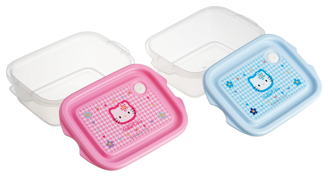 Skater Antibacterial Storage Box Set 500ml Made in Japan