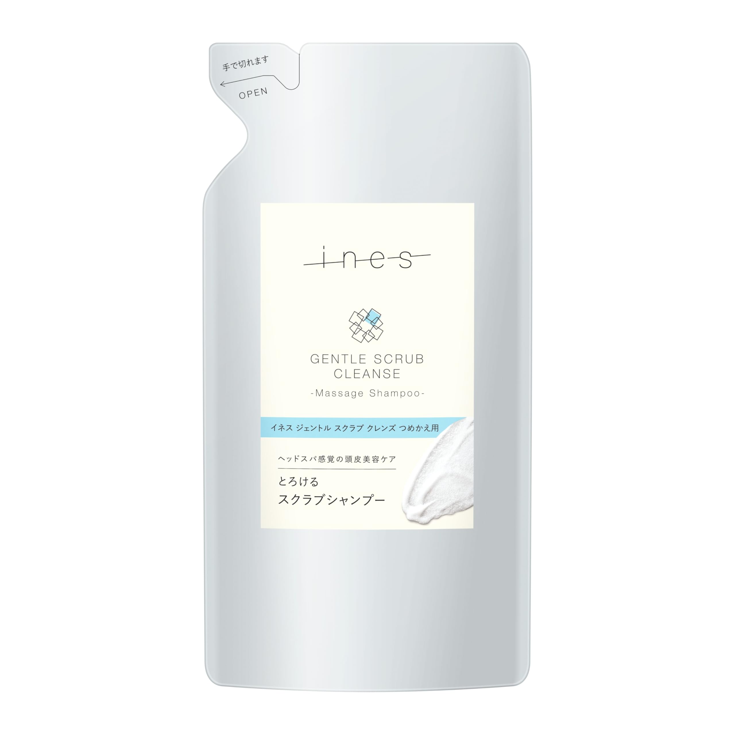 Ines Gentle Scrub Cleanse Refill 340g for Japanese Skincare